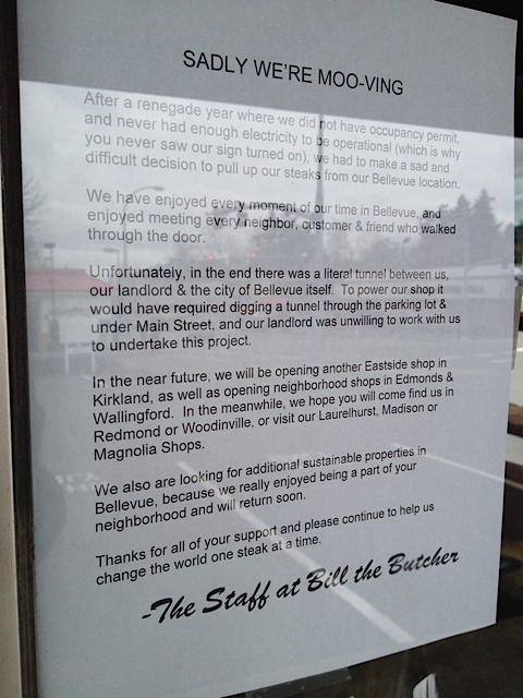 Bill the Butcher will open a new shop on the Eastside in Kirkland